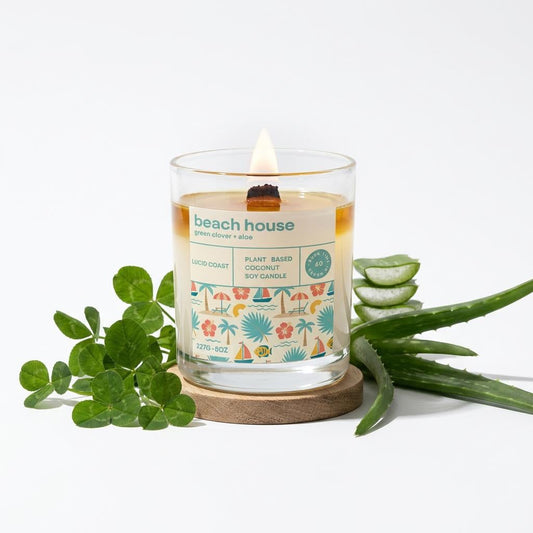 Beach House Body Oil Candle