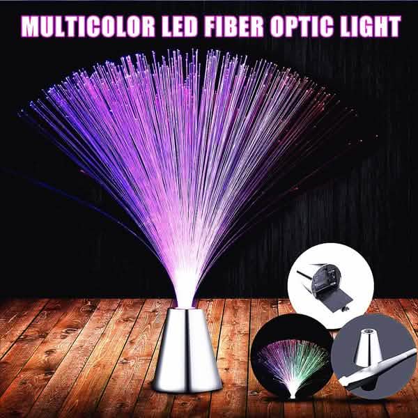 Multicolor LED Fiber Optic Lamp