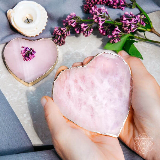 Positive Energy Rose Quartz Coasters
