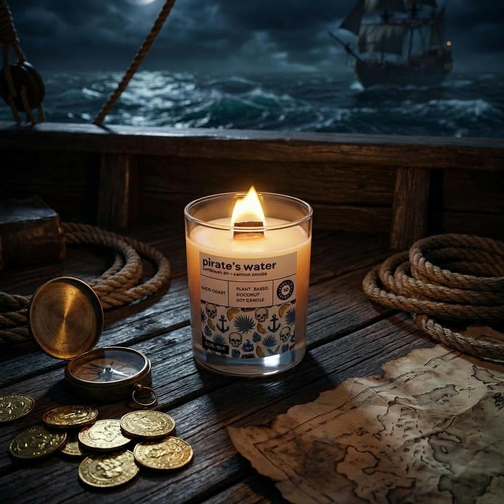 Pirate's Water Body Oil Candle