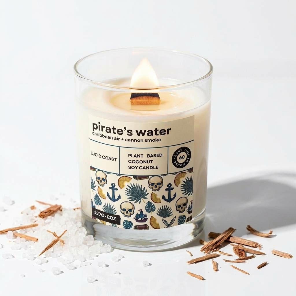 Pirate's Water Body Oil Candle