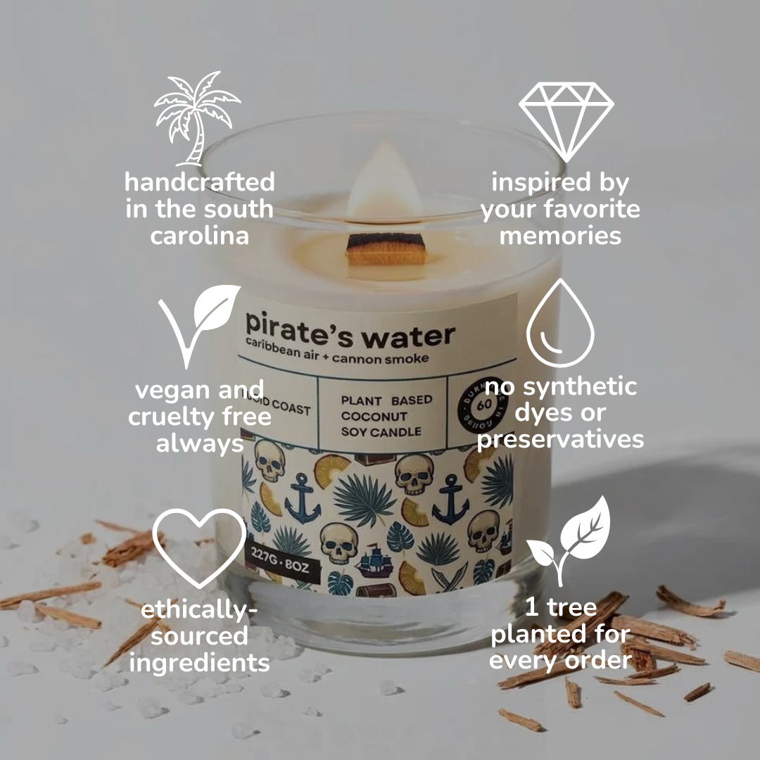 Pirate's Water Body Oil Candle