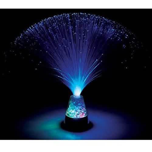 Fiber Optic Light with Multi-color Crystal Base