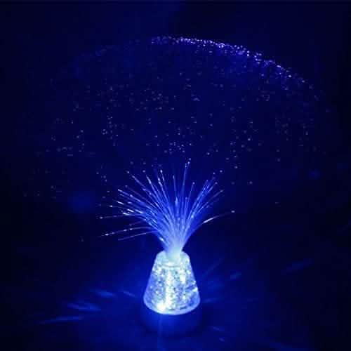 Fiber Optic Light with Multi-color Crystal Base