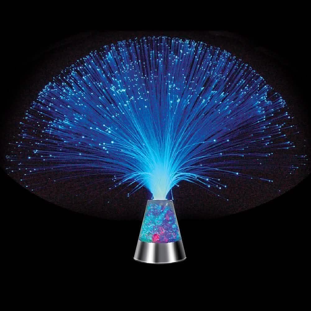 Fiber Optic Light with Multi-color Crystal Base
