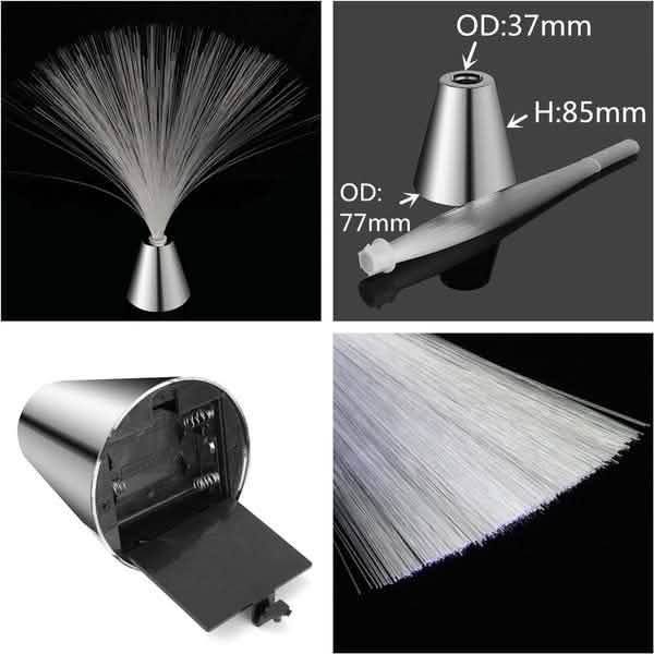 Multicolor LED Fiber Optic Lamp