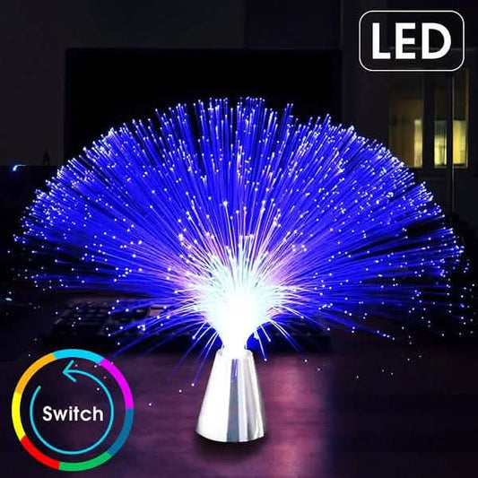 Multicolor LED Fiber Optic Lamp