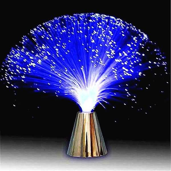 Multicolor LED Fiber Optic Lamp