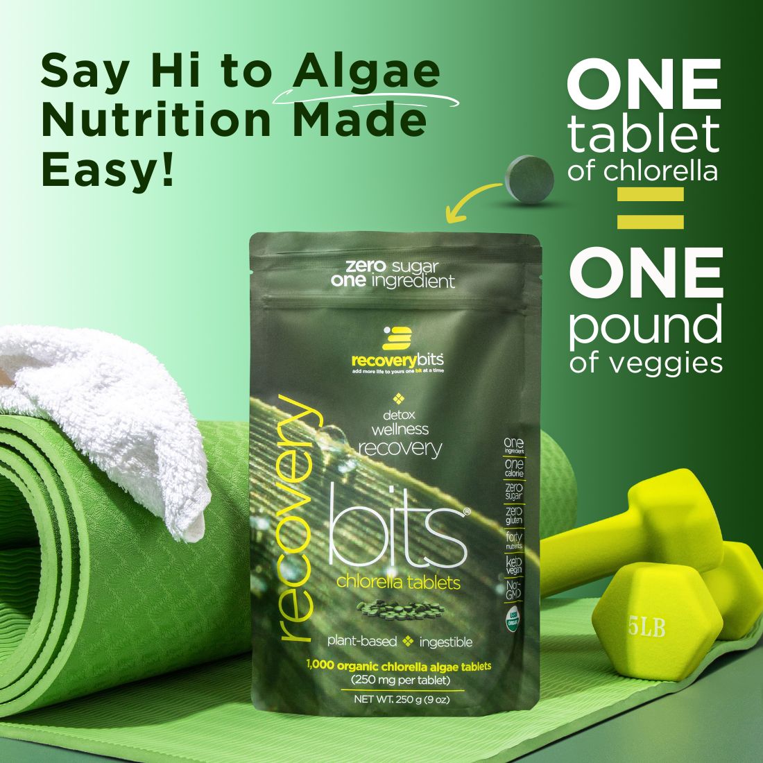 RECOVERYbits® | Chlorella Tablets