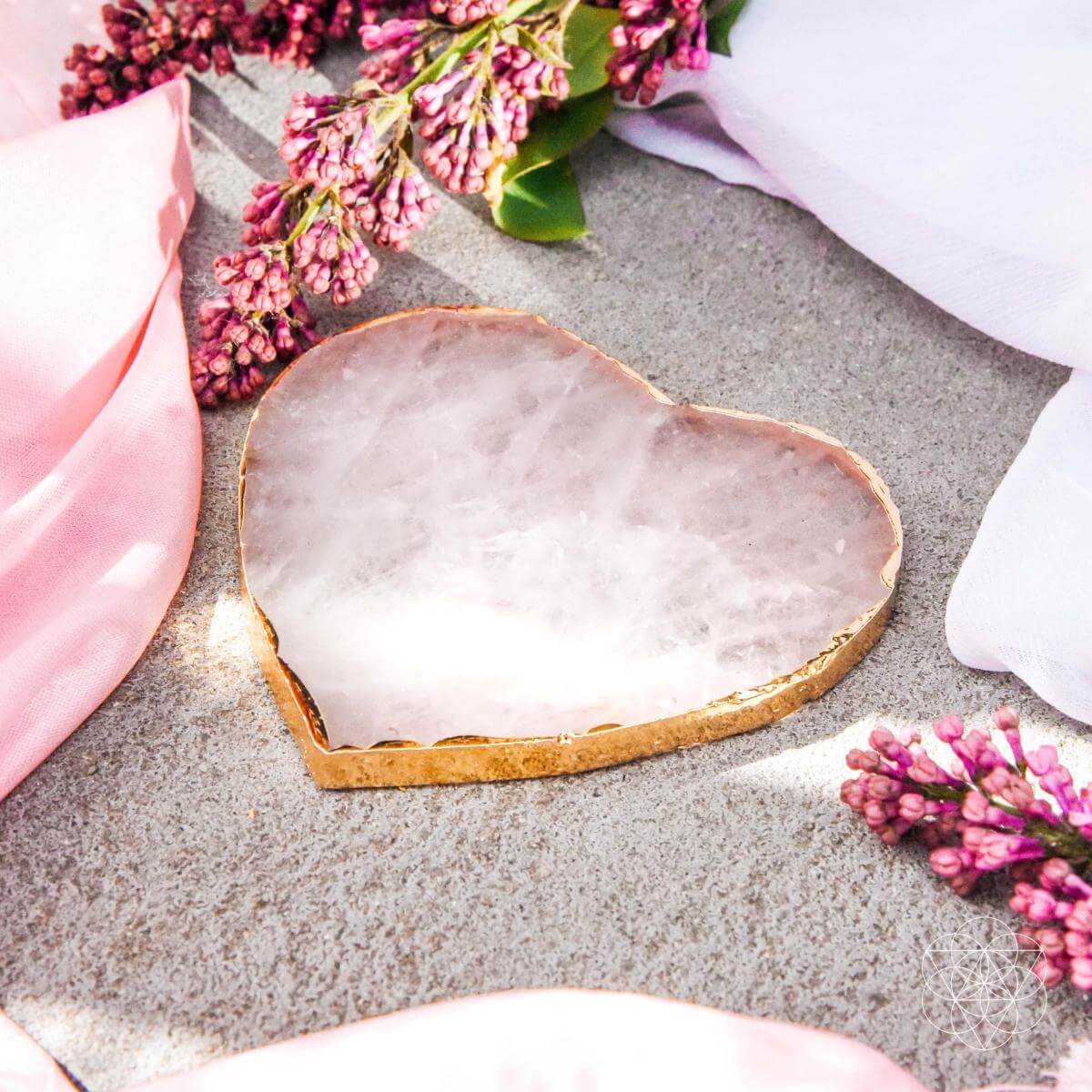Positive Energy Rose Quartz Coasters